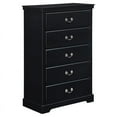 thumbnail image 1 of Lexicon Seabright 31-inch 5 Drawers Traditional Wood Chest in Black, 1 of 6