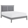 thumbnail image 1 of Lexicon Seabright Traditional Wood and Faux Leather Full Bed in Gray, 1 of 5