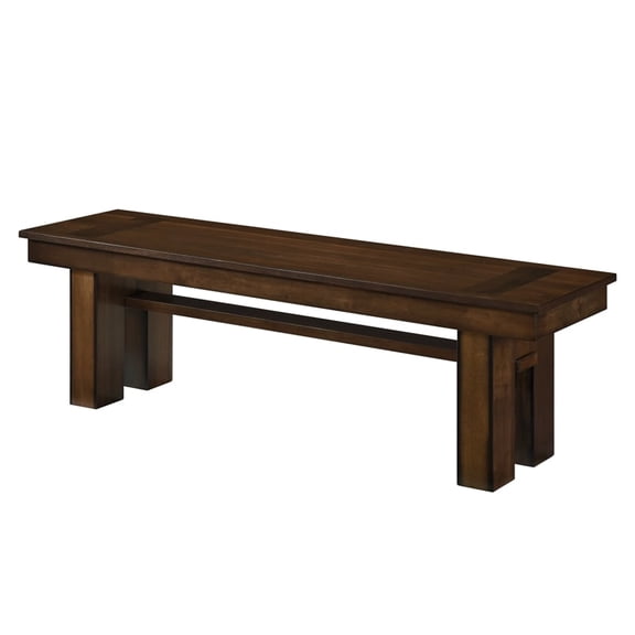 Lexicon Sedley Rubberwood Bench in Walnut