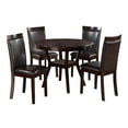 thumbnail image 1 of Lexicon Shankmen 5 Piece Wood Dining Set in Espresso, 1 of 9