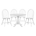 thumbnail image 1 of Lexicon Shelby 5-Piece Wood Dining set (1 table + 4 Side chairs) in White finish, 1 of 11