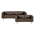 thumbnail image 1 of Lexicon Soren Leather 2-Piece Upholstered Sofa Set in Brown, 1 of 12