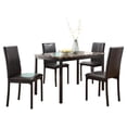 thumbnail image 1 of Lexicon Tempe 5-Piece Transitional Metal Dining Set in Black, 1 of 6