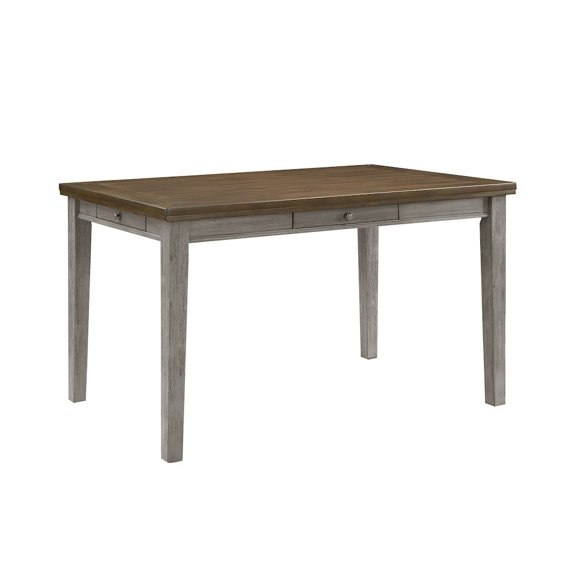 Lexicon Tigard Wood Counter Height Table in Cherry and Gray