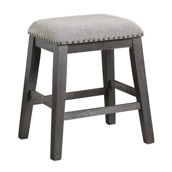 Lexicon Timbre Contemporary Wood Counter Height Stools in Gray (Set of 2)