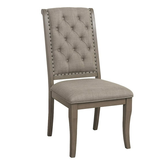 Lexicon Traditional Wood Dining Room Side Chair in Gray Cashmere (Set of 2)