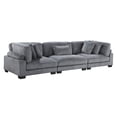 thumbnail image 1 of Lexicon Traverse Corduroy Fabric Upholstered Sofa in Gray, 1 of 5