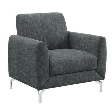 Lexicon Venture Upholstered Accent Chair in Dark Gray