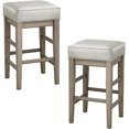 thumbnail image 1 of Lexicon Wrigley Counter Height Stool (Set of 2), 26" SH, White, 1 of 7