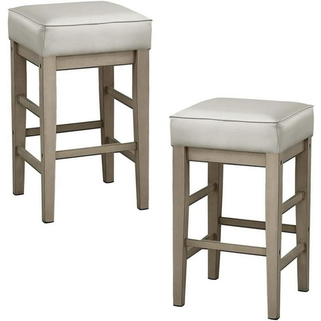 Lexicon Wrigley Counter Height Stool (Set of 2), 26" SH, White