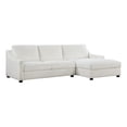 thumbnail image 1 of Lexicon Zayden 2-Piece Plywood and Fabric Sectional with Right Chaise in Ivory, 1 of 8