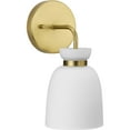 thumbnail image 1 of Lexie Collection One-Light Brushed Gold Contemporary Vanity Light, 1 of 10