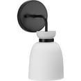 thumbnail image 1 of Lexie Collection One-Light Matte Black Contemporary Vanity Light, 1 of 13