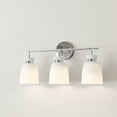thumbnail image 1 of Lexie Collection Three-Light Polished Chrome Contemporary Vanity Light, 1 of 14