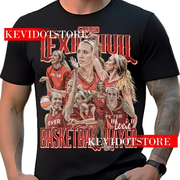 Lexie Hull Shirt Athlete Basketball Player t-shirt Bootleg Vintage Design Tshirt,Black Color,Size 2XL
