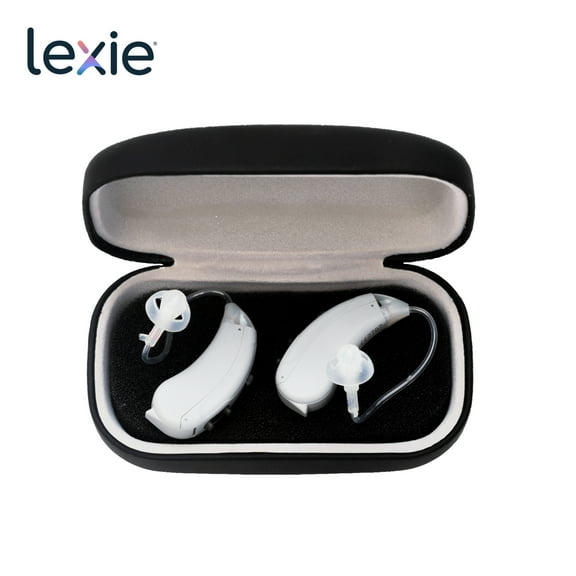 Lexie Lumen Self-Fitting, OTC Hearing Aids | with Lexie Expert® Support | Clinically proven | Replaceable batteries – Grey