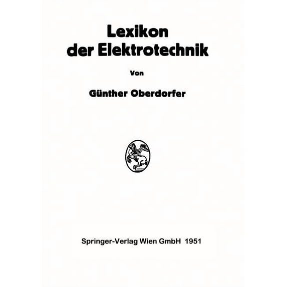 Lexikon Der Elektrotechnik, (Paperback)