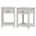 thumbnail image 1 of Lexington 1-Drawer Dusty Grey Oak Nightstand (23.2"H X 16.5"W X 15.4"D) (Set Of 2), 1 of 7