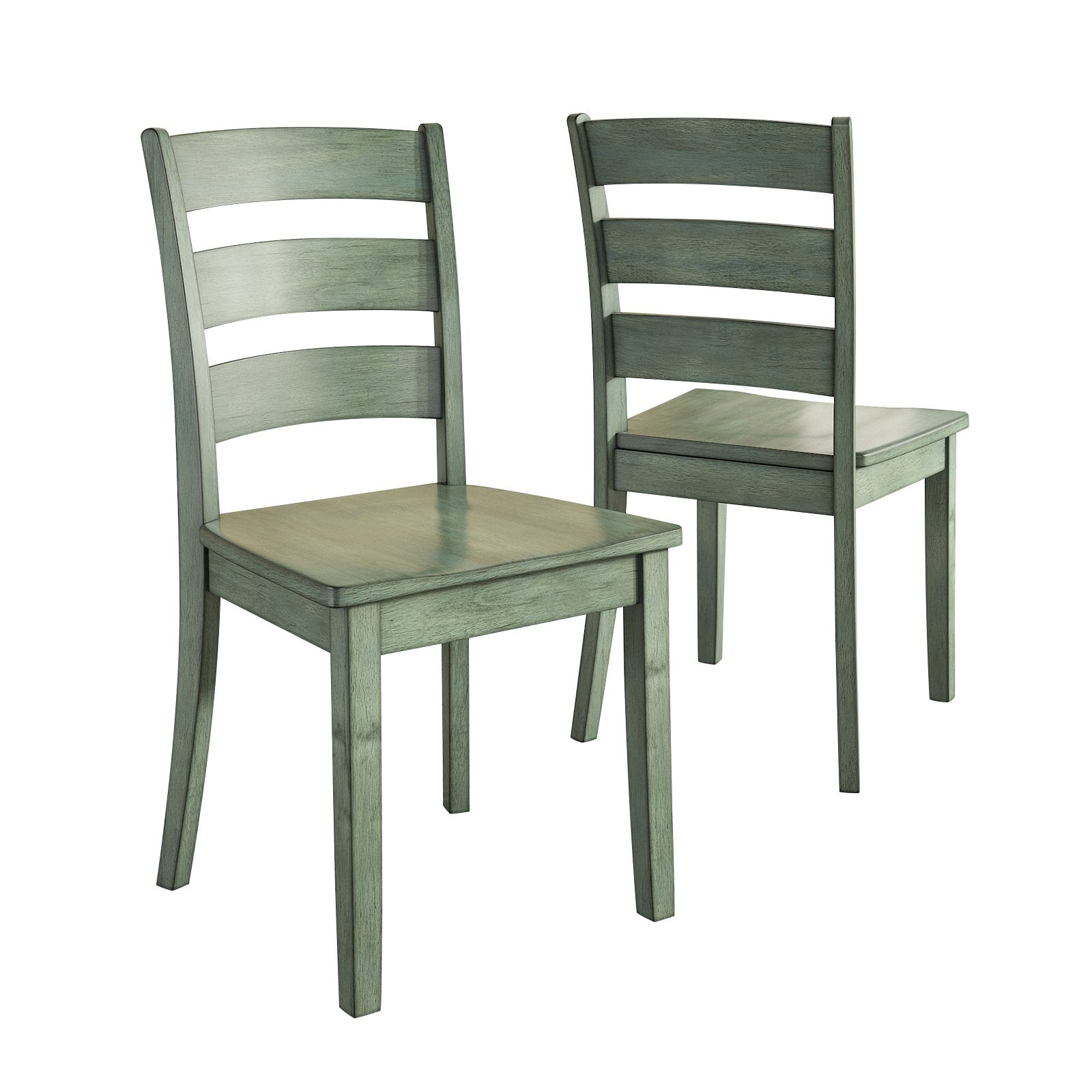 Lexington 5-Piece Dining Set with 48 Dining Table and 4 Ladder Back Chairs, Antique Sage