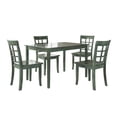 thumbnail image 1 of Lexington 5-Piece Wood Dining Set with 4 Window Back Chairs, Dark Sea Green, 1 of 6