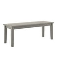 thumbnail image 1 of Lexington 6-Piece Dining Set with 60 Dining Table, Bench and 4 Ladder Back Chairs, Antique Grey, 1 of 12