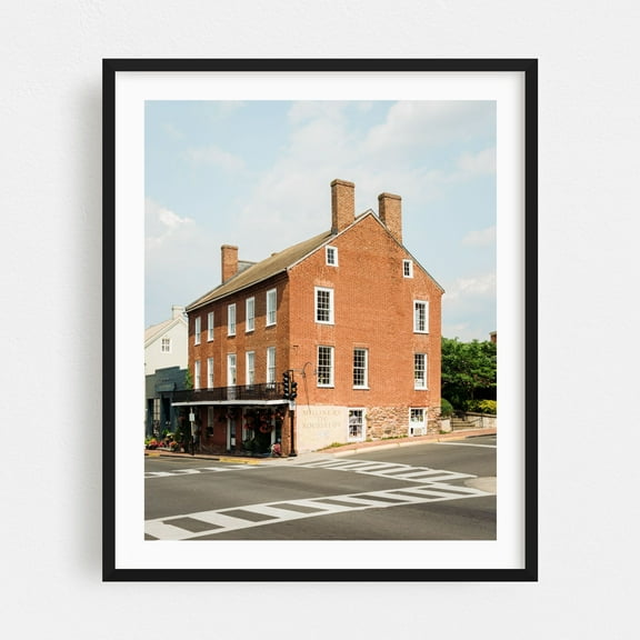 Lexington Architectural 01 - Lexington Virginia Photography Black Framed Wall Art Print 16 x 20 inches
