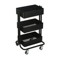 thumbnail image 1 of Lexington Black Mini Rolling Cart by Simply Tidy - Multi-Functional Storage Cart for Home, Office, and Kitchen - 1 Pack, 1 of 3