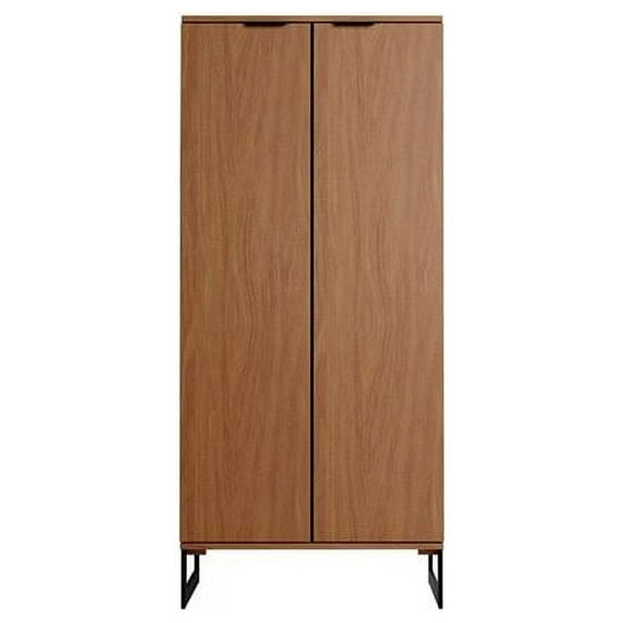 Lexington Contemporary Modern Bookcase with 4 Shelves in Maple Engineered Wood