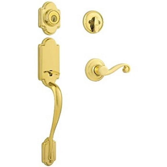 Lexington Exterior Active Dual Cylinder Handleset, Lifetime Brass
