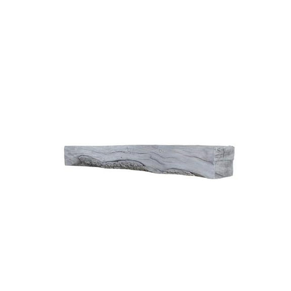 Lexington Hearth RH-6-LH-WG 6 ft. Rickhouse Fireplace Mantel, Weathered Gray