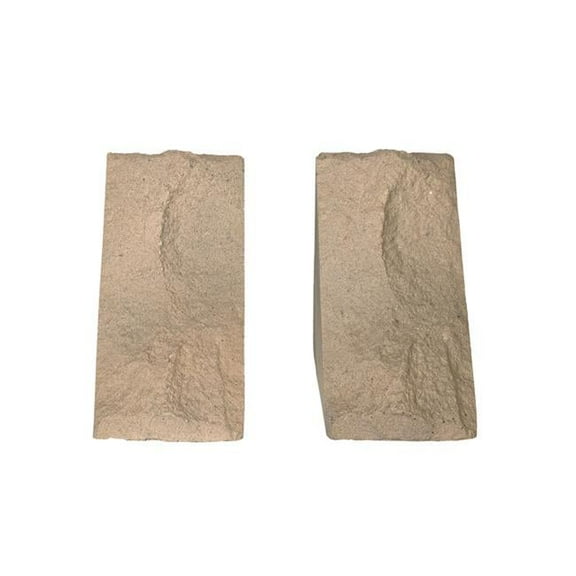 Lexington Hearth KL-C-LH-TT Limestone Corbel Fireplace Mantel, Turfway Tan - Set of 2