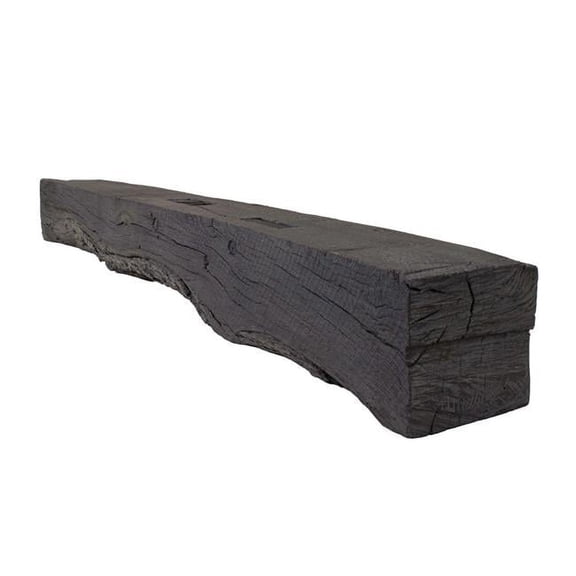 Lexington Hearth RH-5-LH-EC 5 ft. Rickhouse Fireplace Mantel, Eclipse