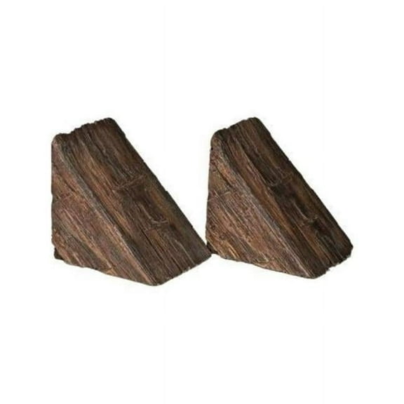 Lexington Hearth RB-C-LH-MD Rustic Corbel Fireplace Mantel, Maduro - Set of 2