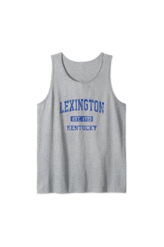 Lexington Kentucky Ky Vintage Athletic Sports Design Tank Top Size S-3XL