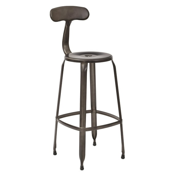 Lexington Metal Barstool-Color:Antique Matte Gunmetal,Number of Items:2-Pack