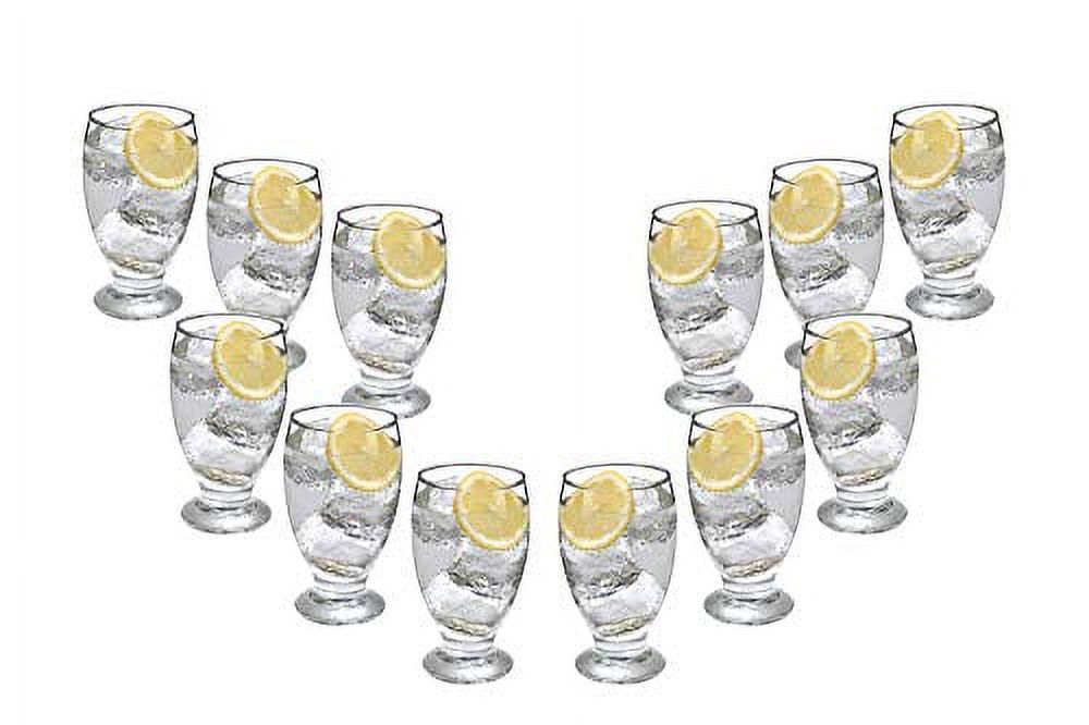Lexington MultiPurpose Glasses 11.75 Oz, Modern Water Goblets Set Of
