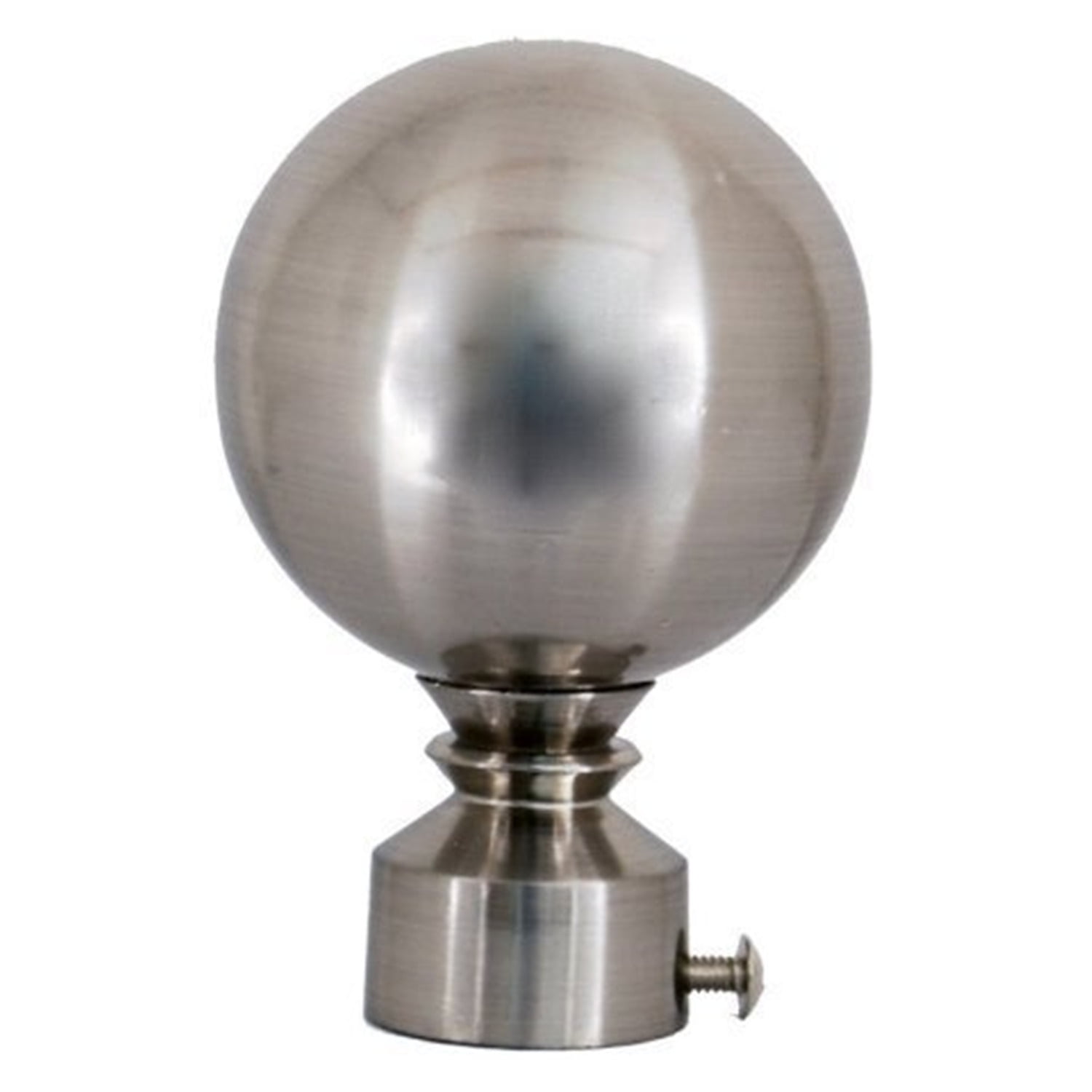 Versailles Lexington LX01 Ball Finial Rod Set 28x48", Pewter/Silver