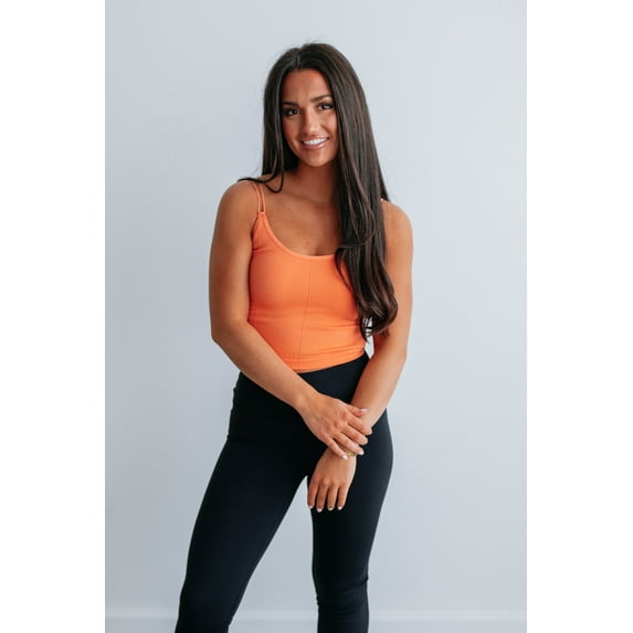 Lexis Ribbed Tank - Mango