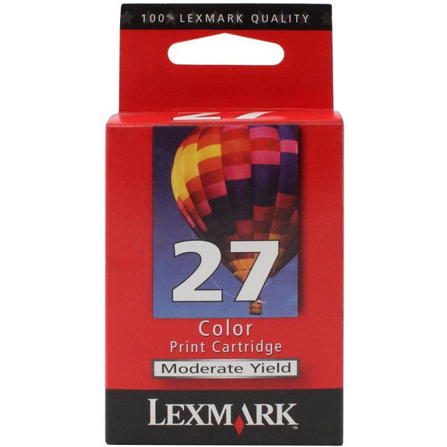 Lexmark 10N0227 Ink Cartridge (27), TriColor in Retail Packaging