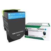 Lexmark 71B1HC0 High-Yield Toner, Cyan