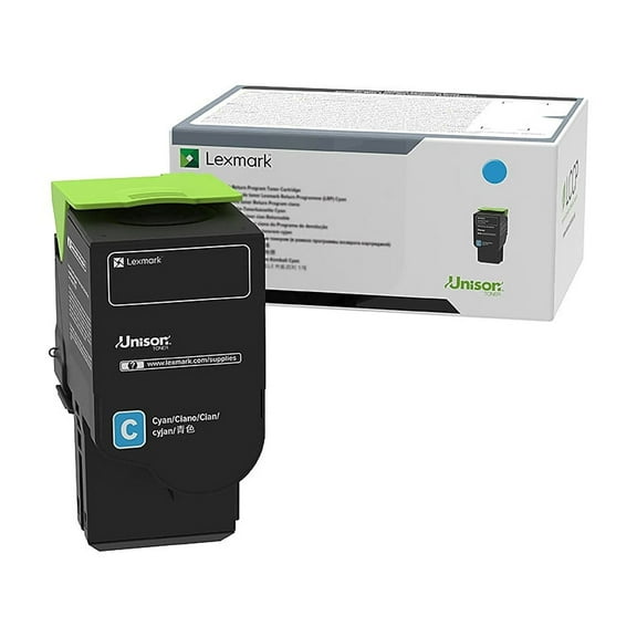 Lexmark C240X20 3500 Page Extra High Yield Unison Original Cyan Toner Cartridge
