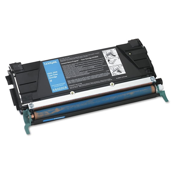 Lexmark C5222CS Toner, 3000 Page-Yield, Cyan