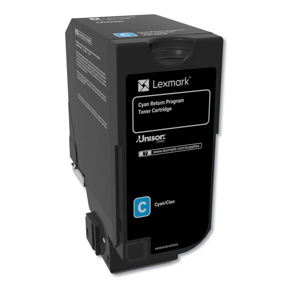 Lexmark CS720, CS725, CX725 Cyan Return Program Toner Cartridge