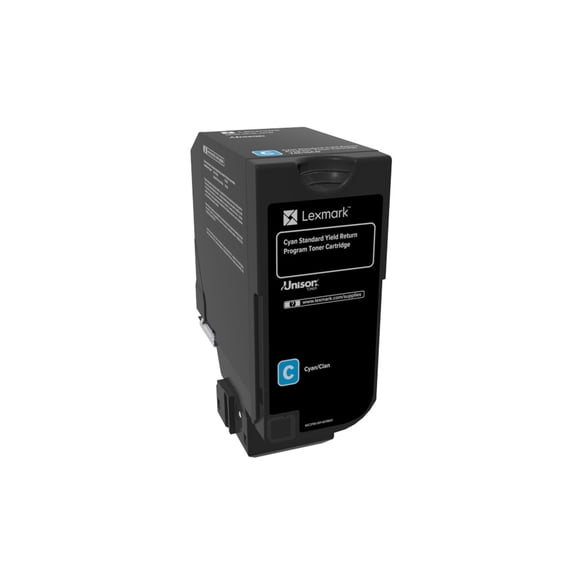 Lexmark CS720, CS725, CX725 Cyan Standard Yield Return Program Toner Cartridge