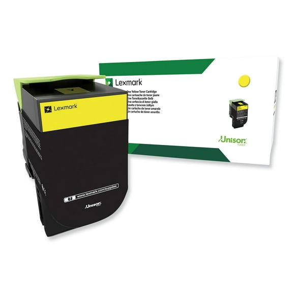 Lexmark Int'l 80c0hyg Return Program High-yield Toner, 3,000 Page-yield, Yellow, Taa Compliant