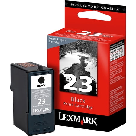 Lexmark No. 23 Original Ink Cartridge, Inkjet, 215 Pages, Black, 1 Each