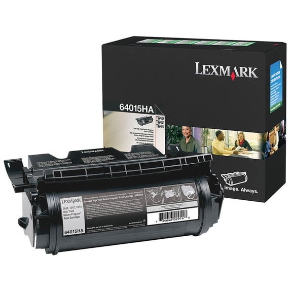 Lexmark 64015HA Return Program High-Yield Black Toner Cartridge