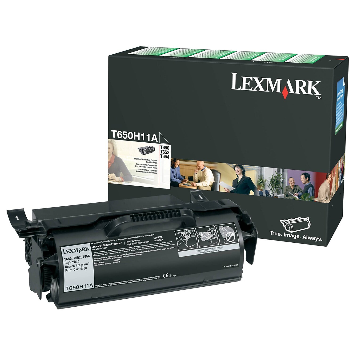 Lexmark T650H11A High-Yield Toner Cartridge, Black - in Retail Packaging