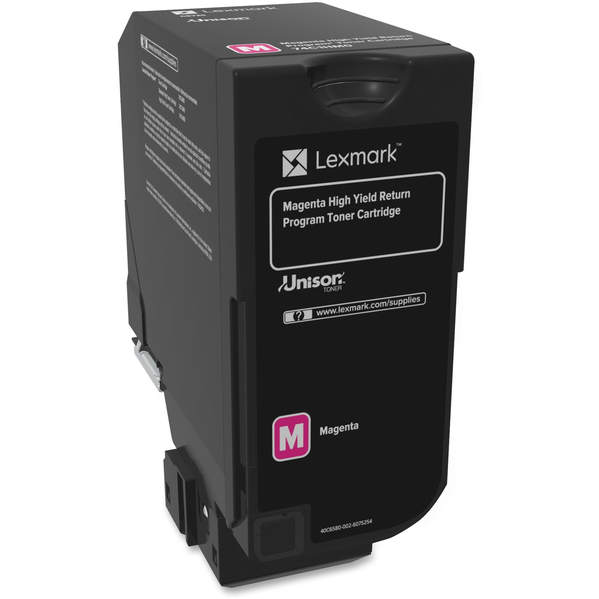 Lexmark Unison High-Yield Return Program Toner Cartridge, CS725, Magenta (74C1HM0)