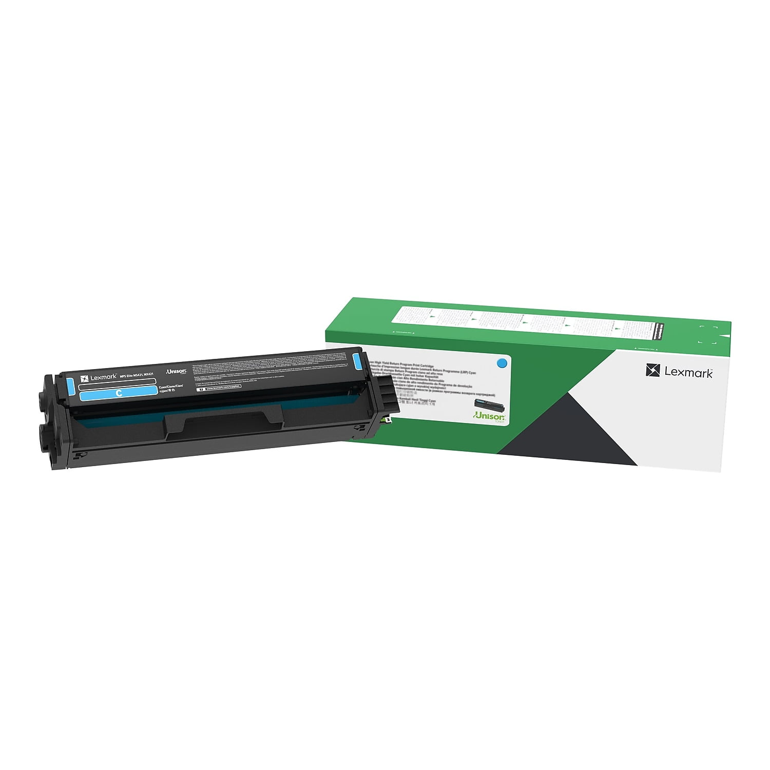 Lexmark Unison Original Toner Cartridge - Cyan - Laser - Standard Yield - 1500 Pages - 1 Each